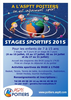 poitiers stage 2015 affiche